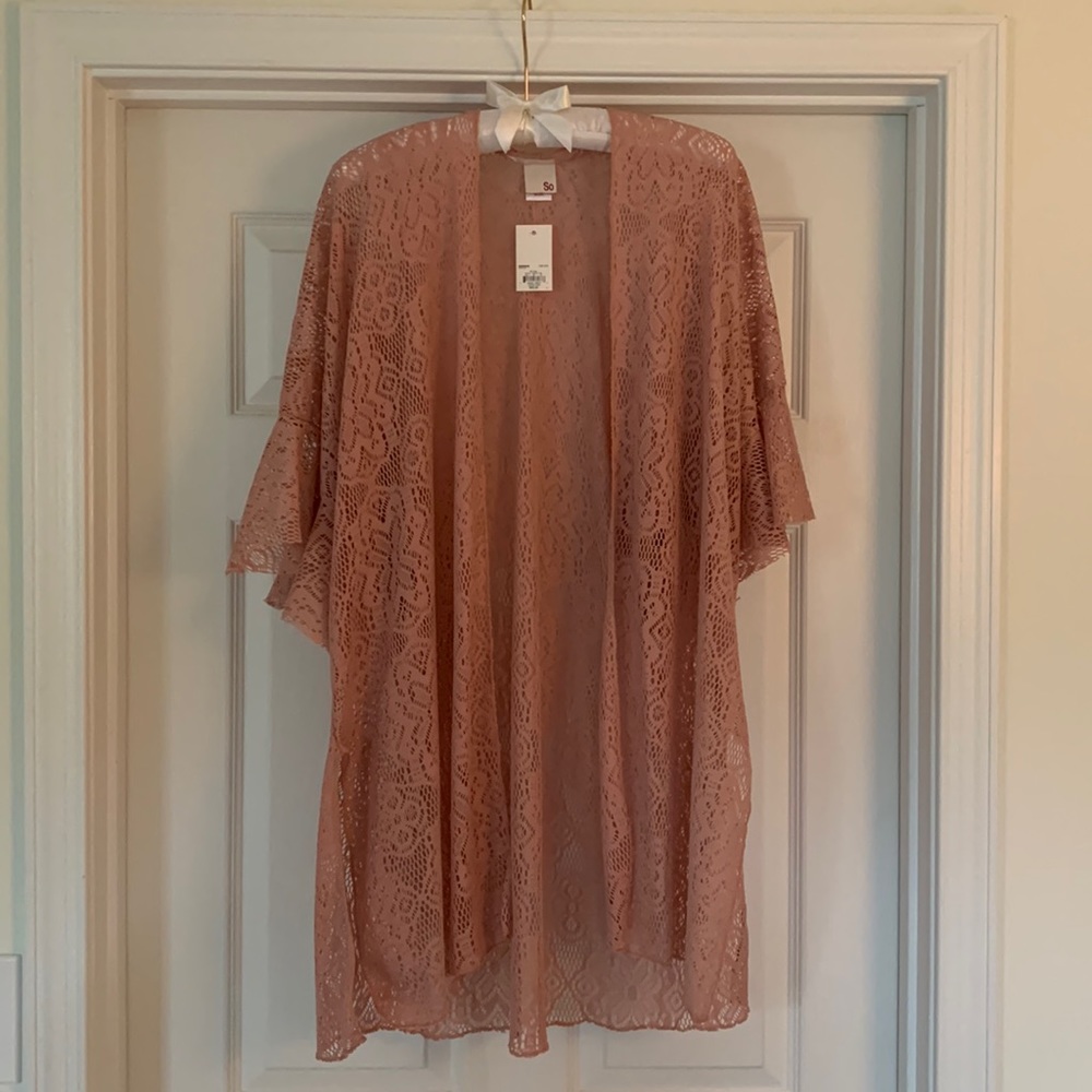 Rose Pink Coverup/ Kimono size One Size/Fits All